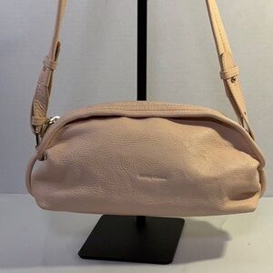 See by Chloe Pebbled Leather Crossbody Bag Blush Pink Gold Hardware Adjustable